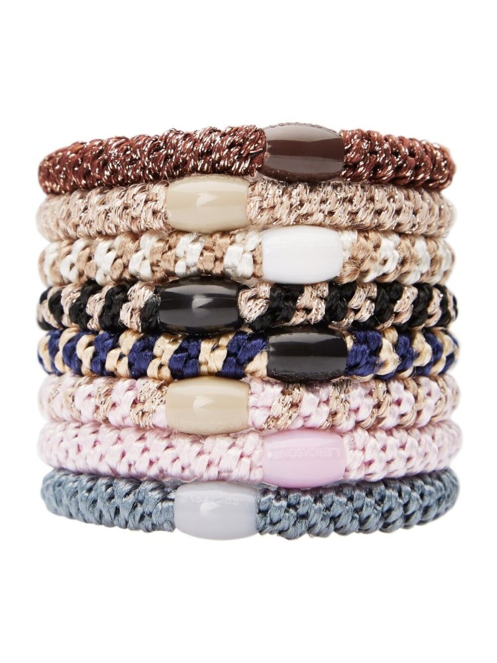 Sweet Candy Sophisticated Damage-Free Design Hair Ties For Thick Hair 8 Pack